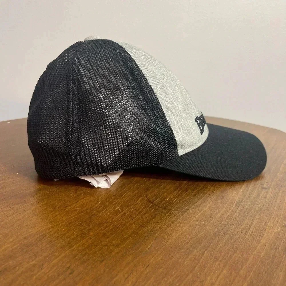 Light Grey and Black Mesh Browning Fitted **S/M‎ Hat**
